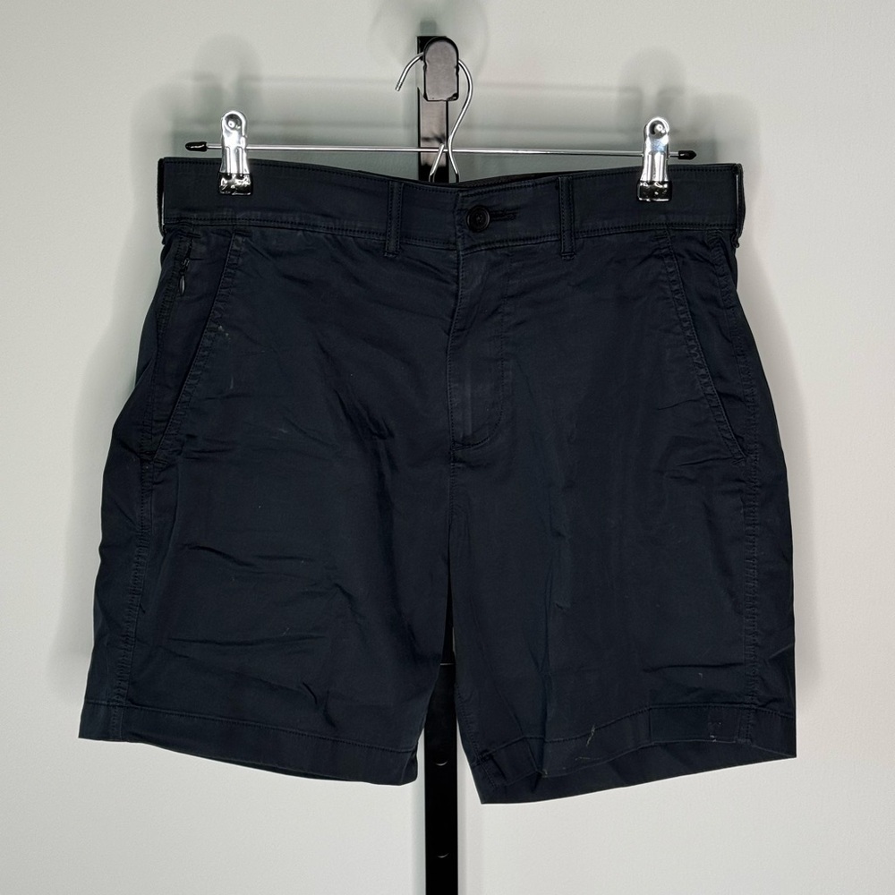 Abercrombie & Fitch Blue Casual Flat Front Shorts